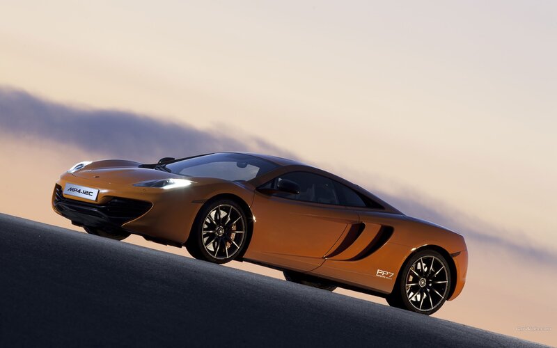 orange McLaren MP4-12C