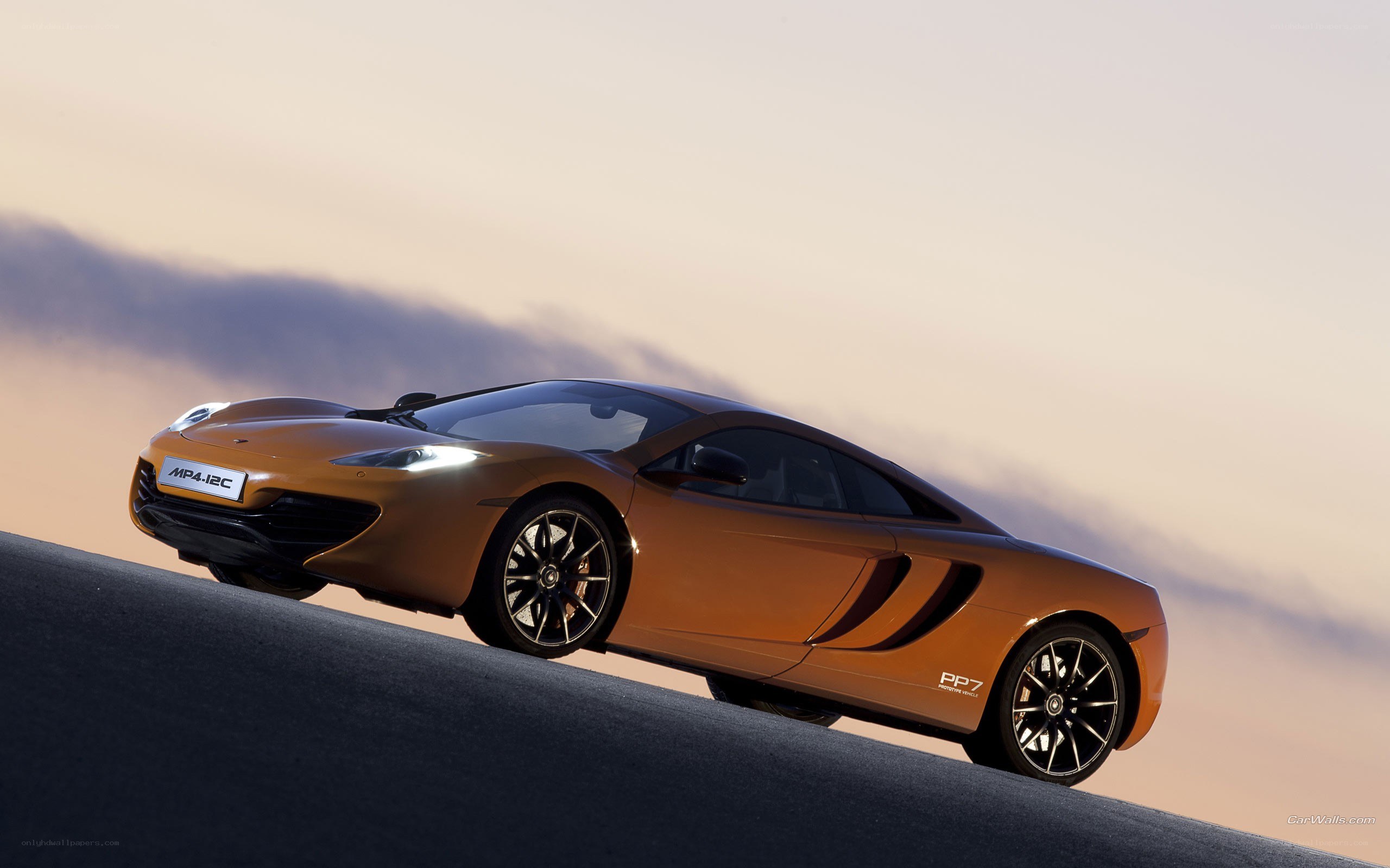 orange McLaren MP4-12C