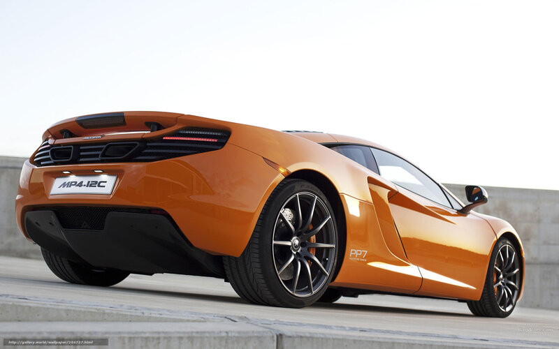 Orange McLaren MP4-12C — Dramatic