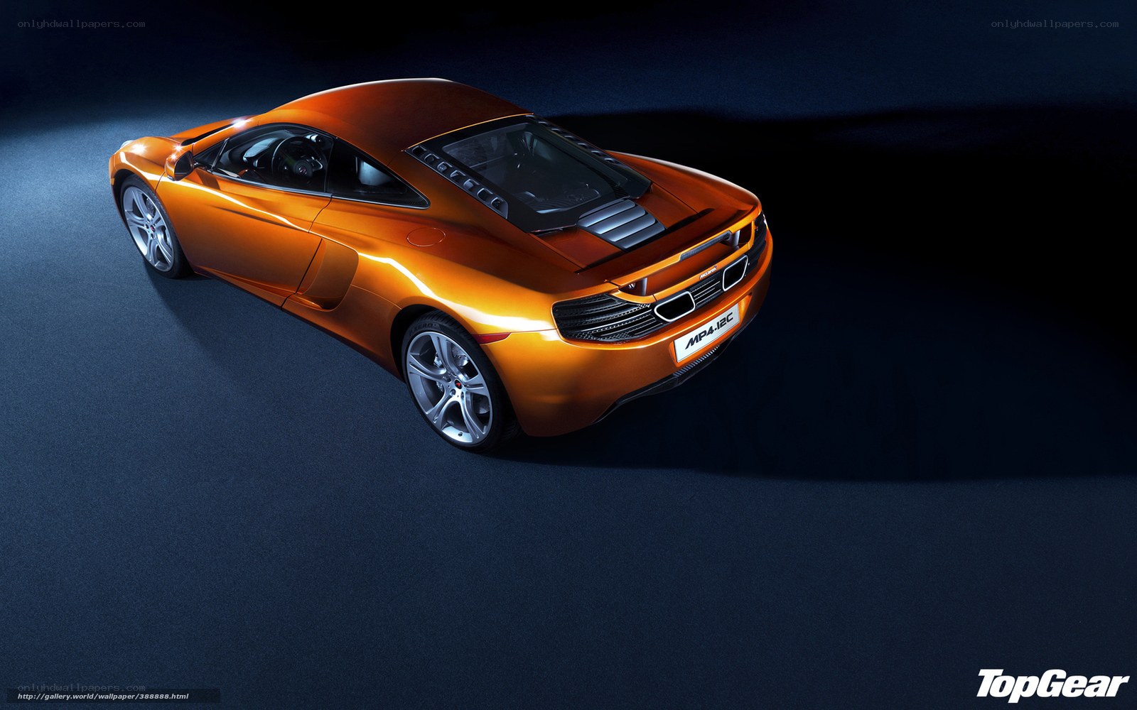 orange McLaren MP4-12C sports car