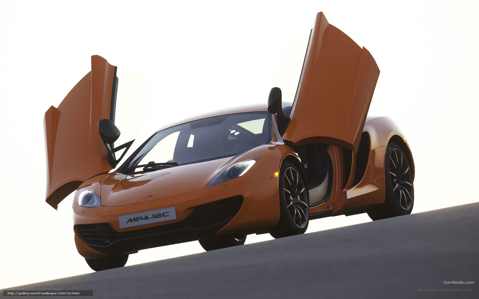 Orange McLaren MP4-12C sports car