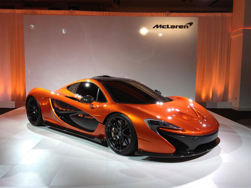 Orange McLaren P1 Car — Dramatic