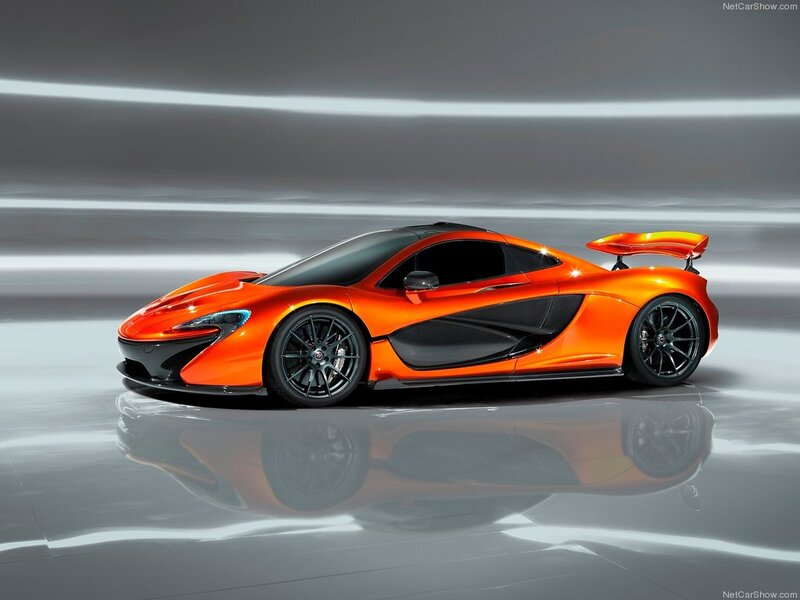 Orange McLaren P1 Sports Car — Dramatic