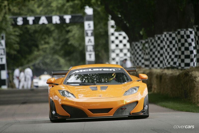Orange McLaren Race Car — Dynamic
