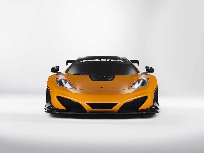 Orange McLaren Race Car — Neutral, Photograph, Race Car