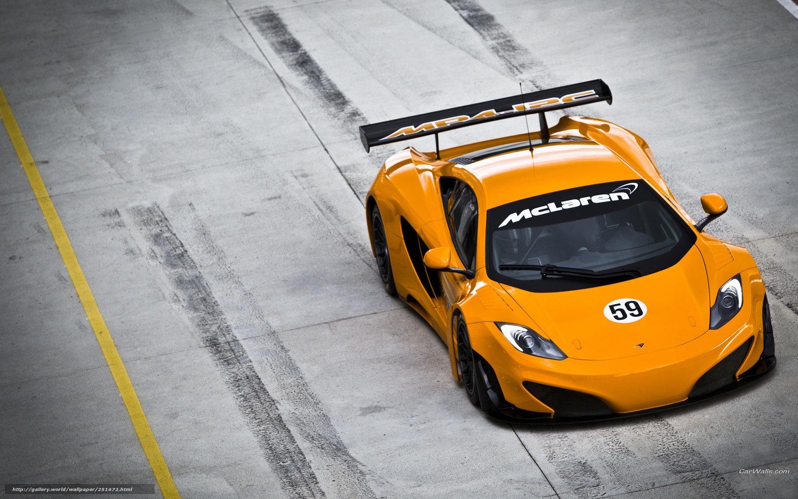 orange McLaren race car