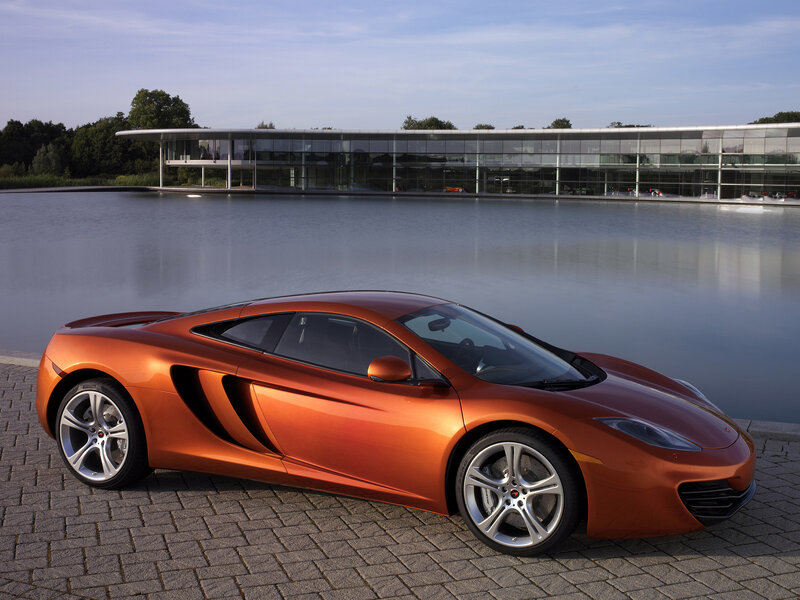 Orange McLaren sports car
