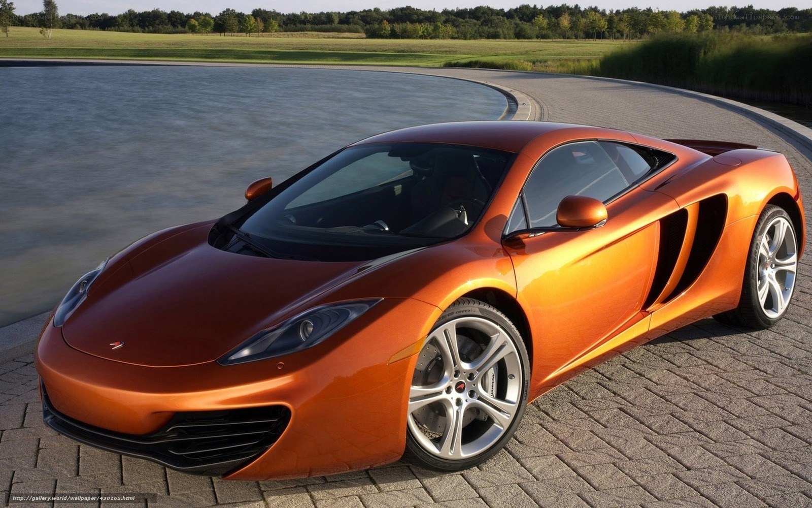 Orange McLaren sports car