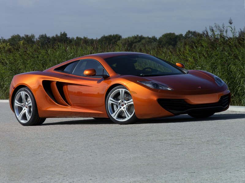 orange McLaren sports car