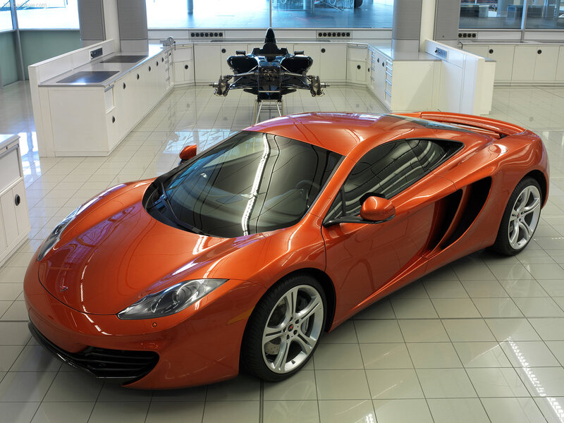 orange McLaren sports car