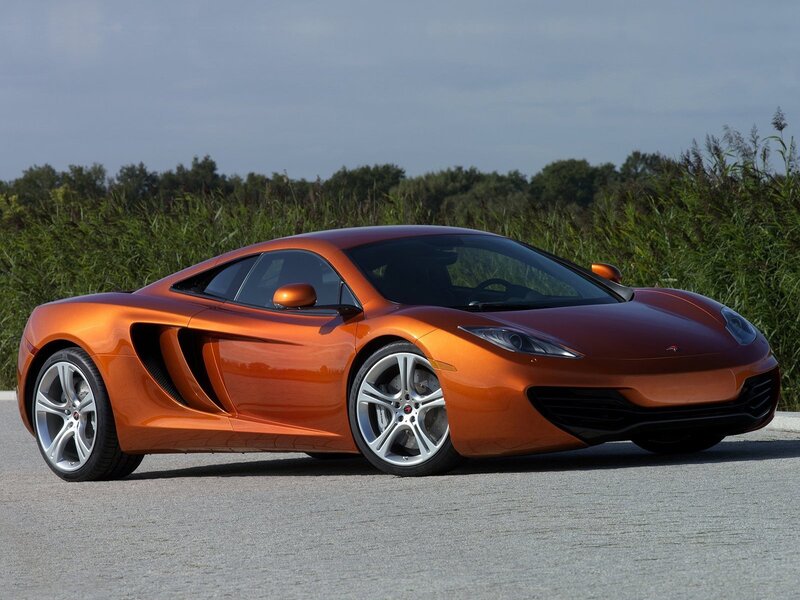 orange McLaren sports car