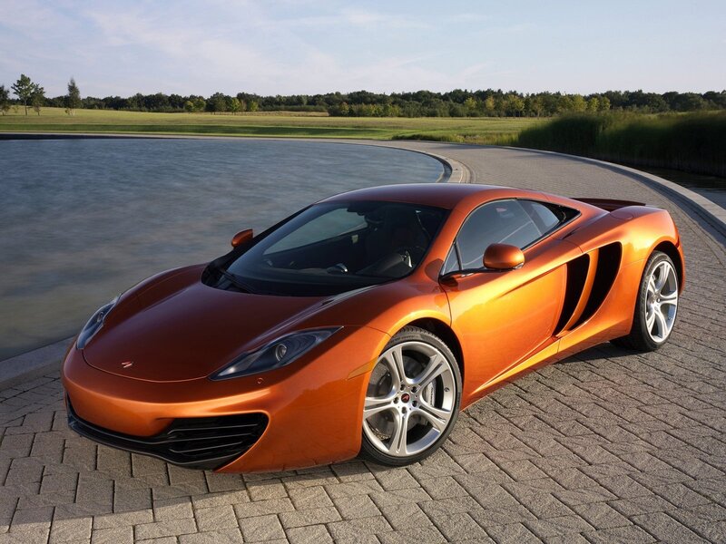 Orange McLaren sports car