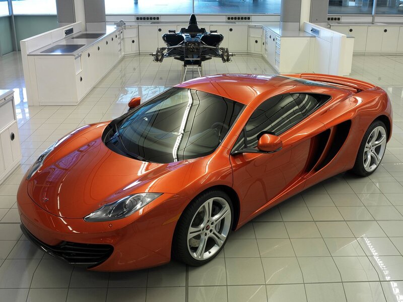 Orange McLaren sports car