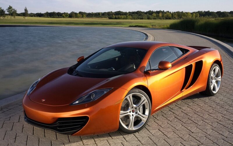Orange McLaren sports car