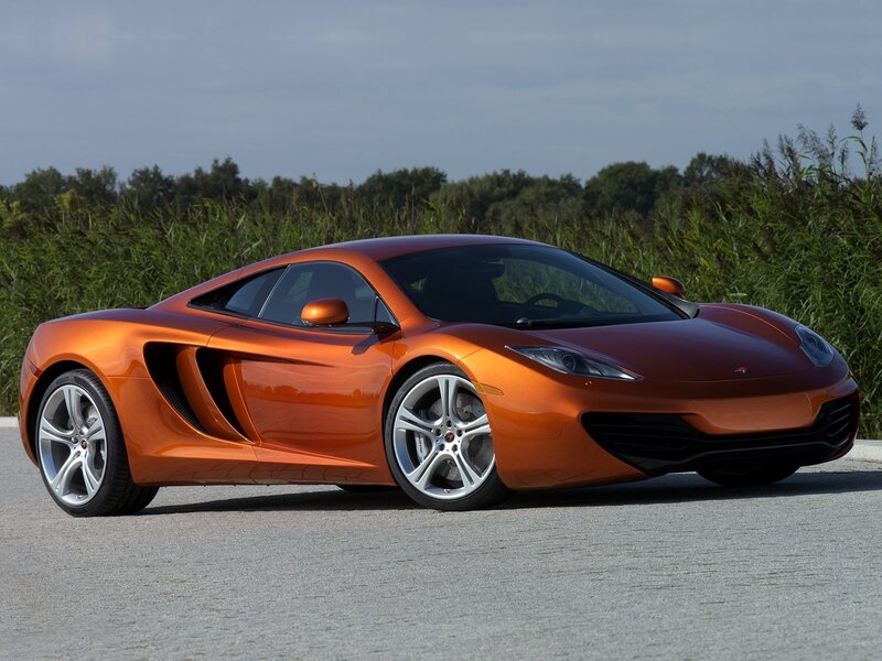Orange McLaren sports car
