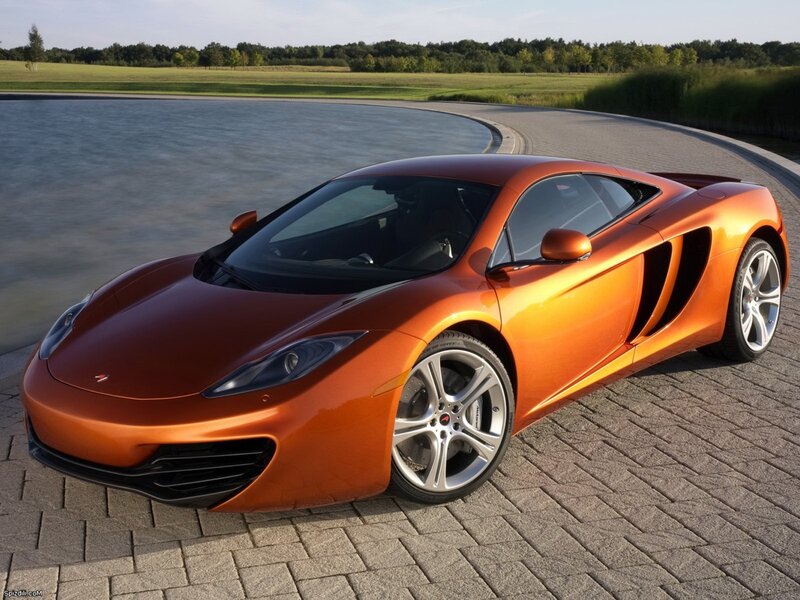 Orange McLaren sports car