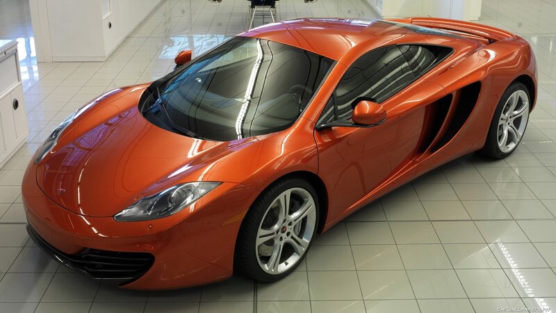 orange McLaren sports car