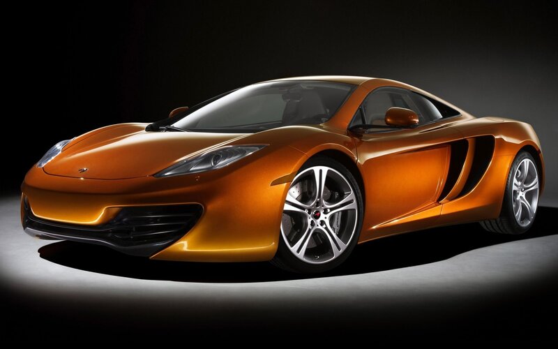 Orange McLaren sports car