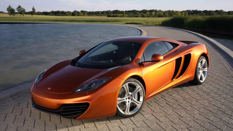 Orange McLaren sports car