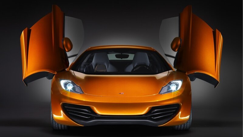 Orange McLaren sports car