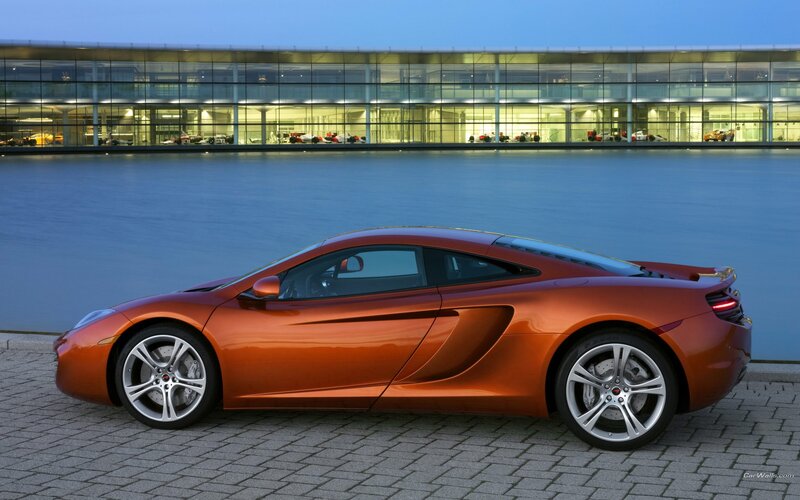 Orange McLaren sports car