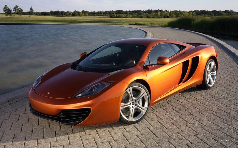 Orange McLaren sports car