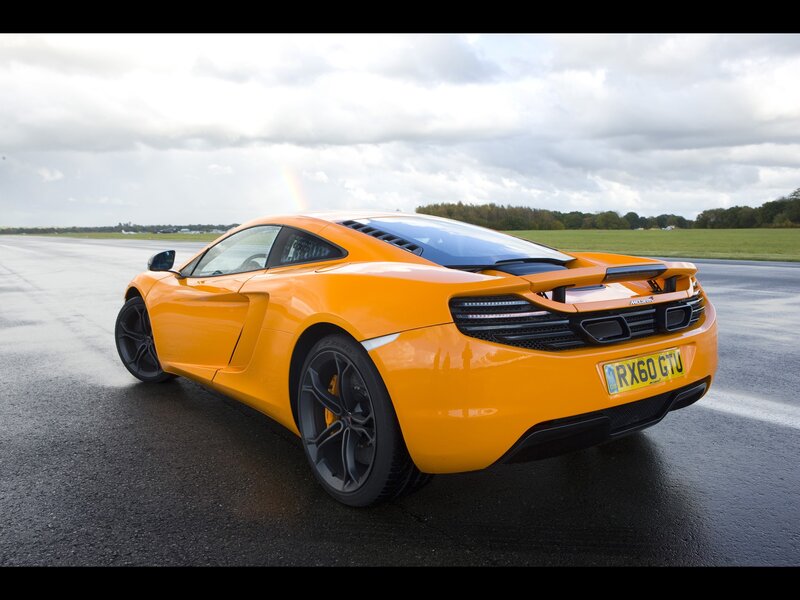 orange McLaren sports car