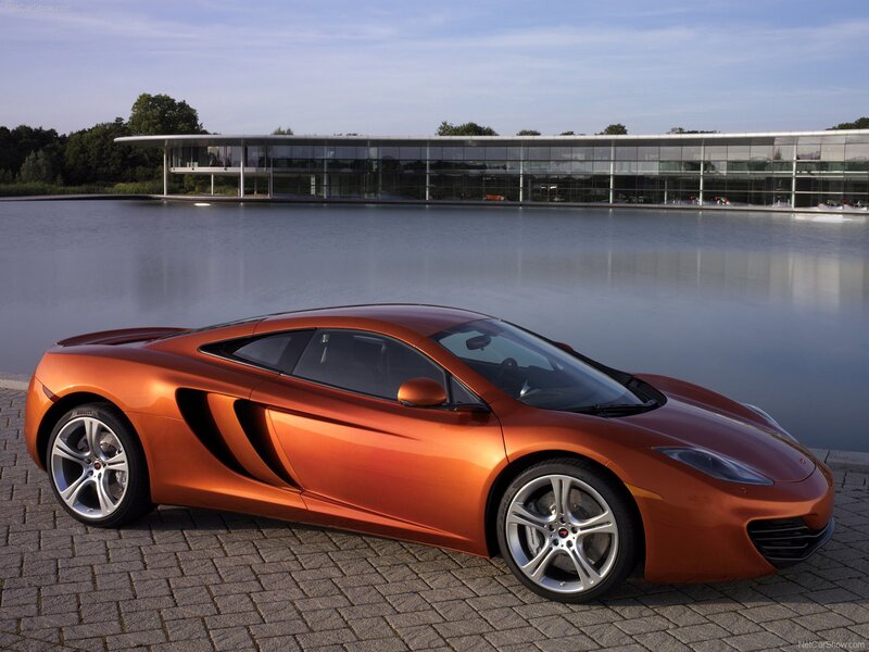 orange McLaren sports car