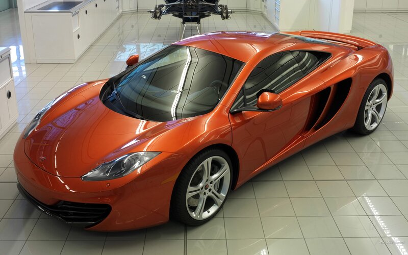 Orange McLaren sports car