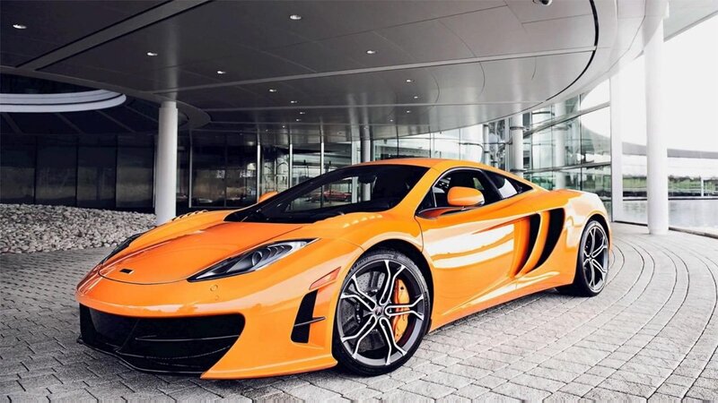 orange McLaren sports car