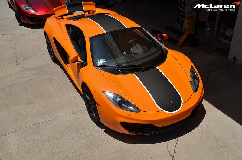 Orange McLaren sports car