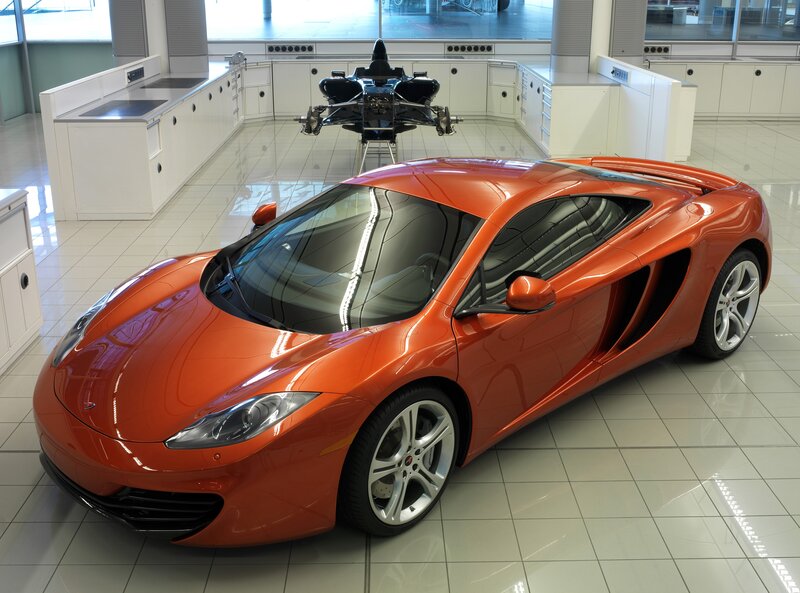 Orange McLaren sports car
