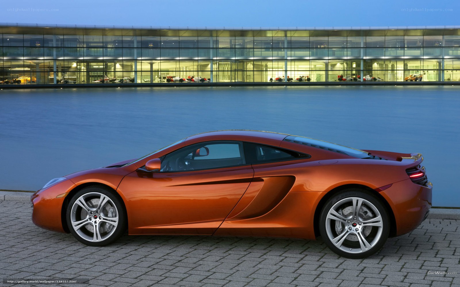 Orange McLaren sports car