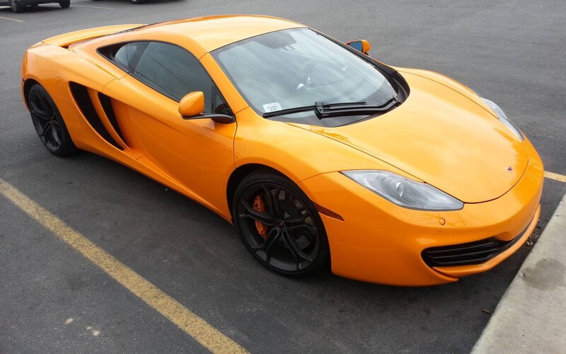 orange McLaren sports car