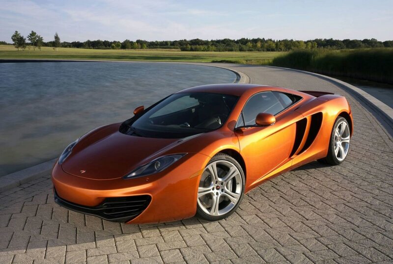 Orange McLaren sports car