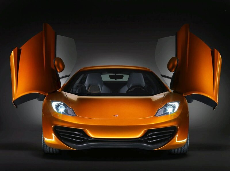 orange McLaren sports car