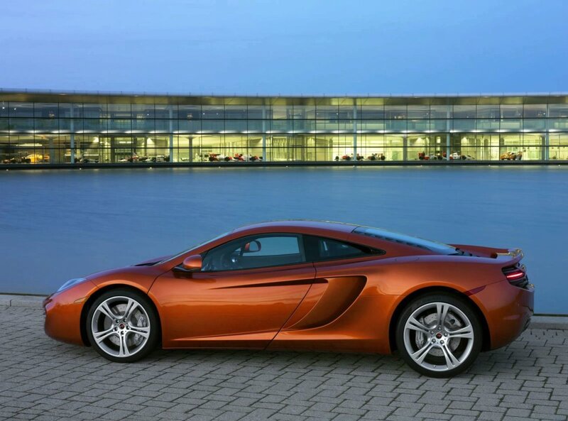 Orange McLaren sports car