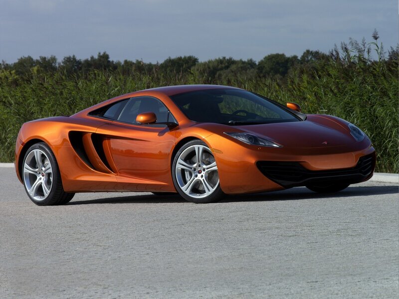 orange McLaren sports car