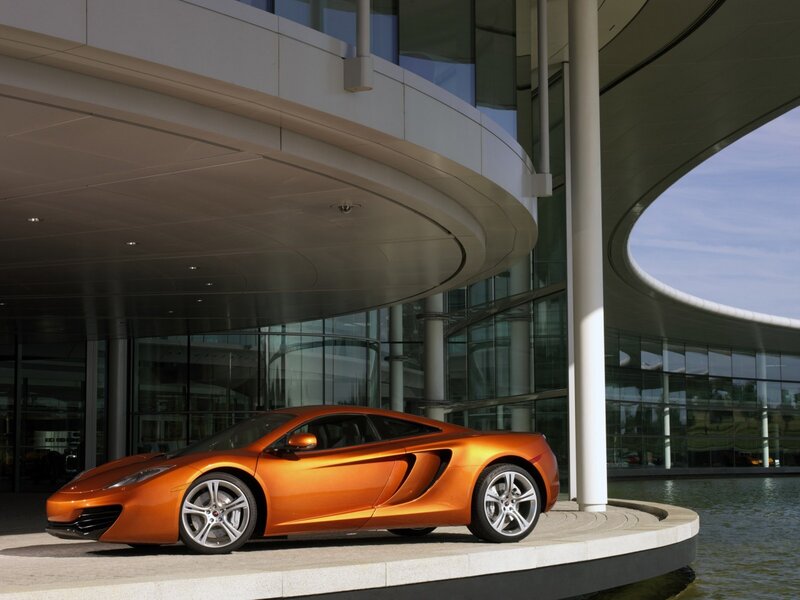Orange McLaren sports car