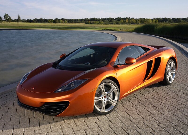 Orange McLaren sports car