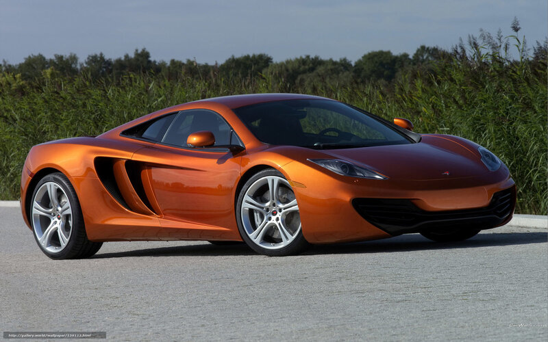 orange McLaren sports car