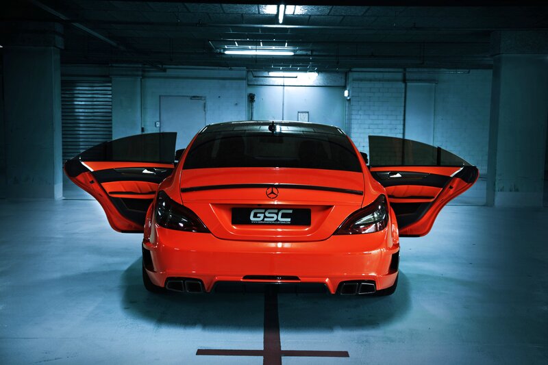 Orange Mercedes-Benz Car