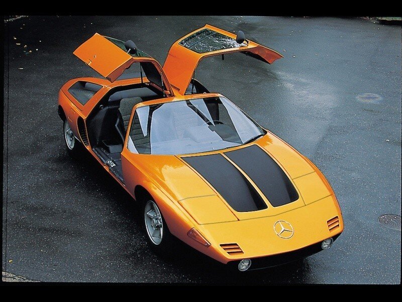 Orange Mercedes-Benz concept car