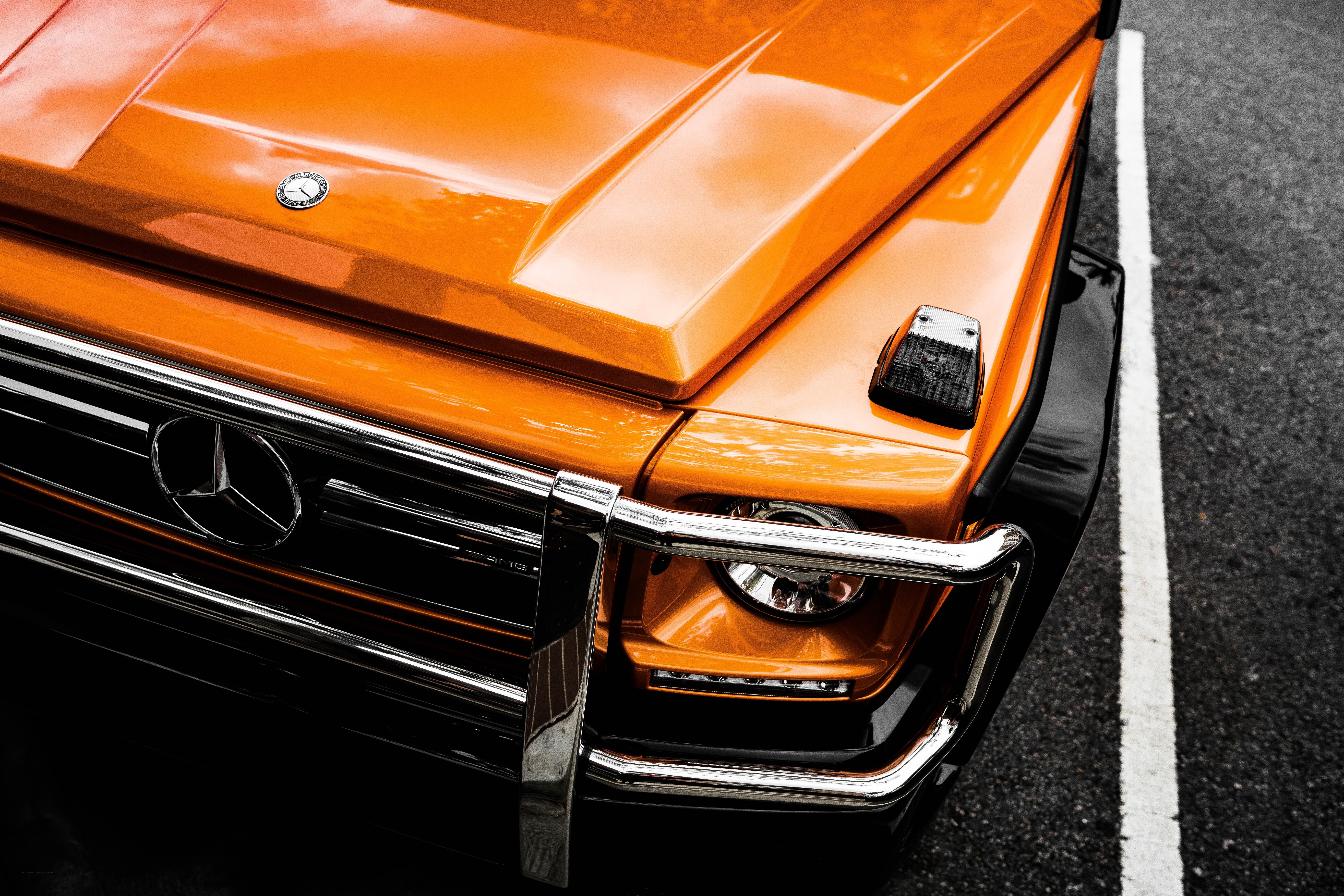 Orange Mercedes-Benz G-Wagon