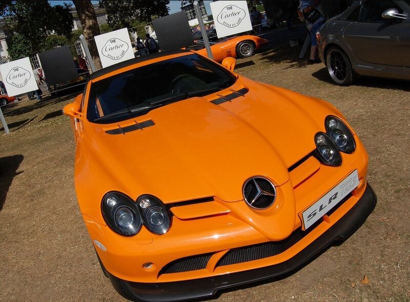 Orange Mercedes-Benz SLR McLaren