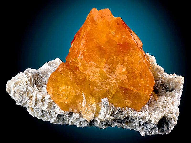 Orange Mineral Crystal