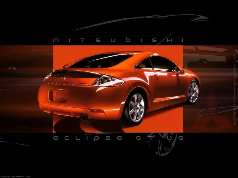 Orange Mitsubishi Eclipse — Dramatic