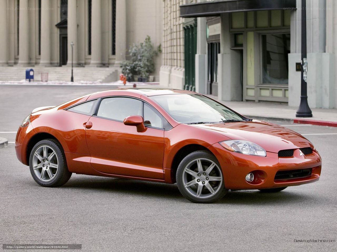 orange mitsubishi eclipse