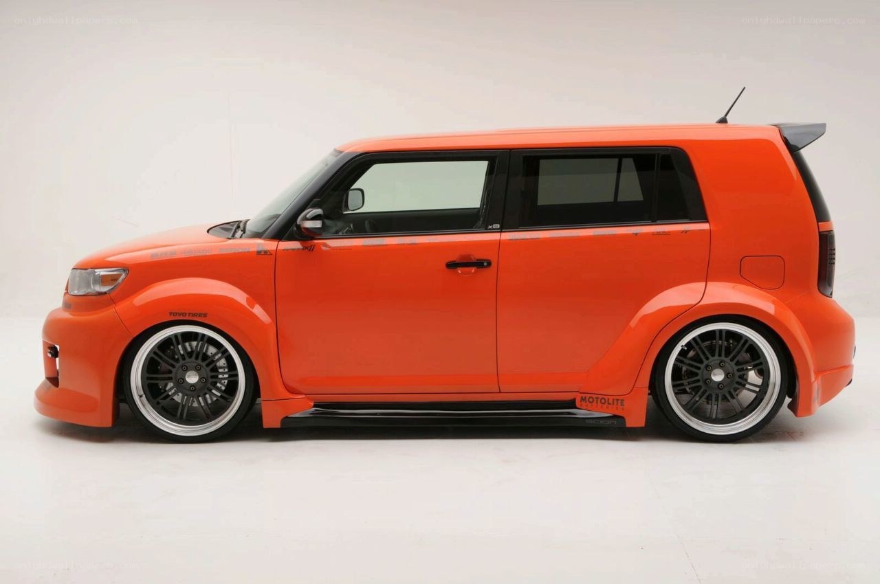orange modified scion xB