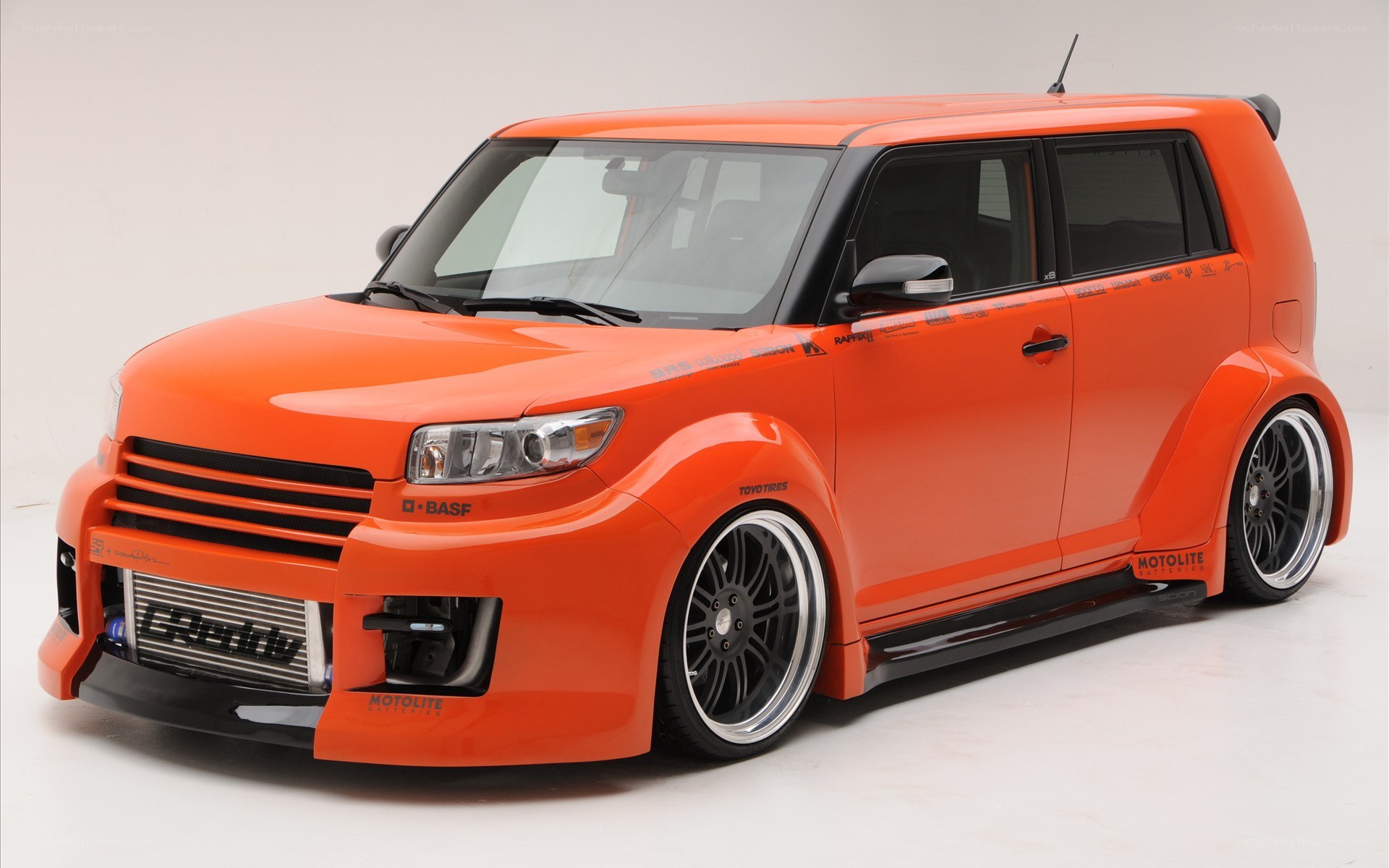 orange modified scion xB